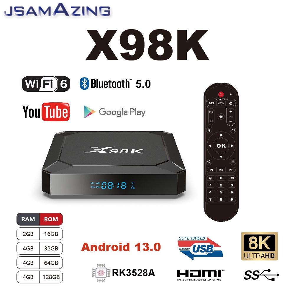 Home Cinema Google - X98K Smart TV Box Android 13.0