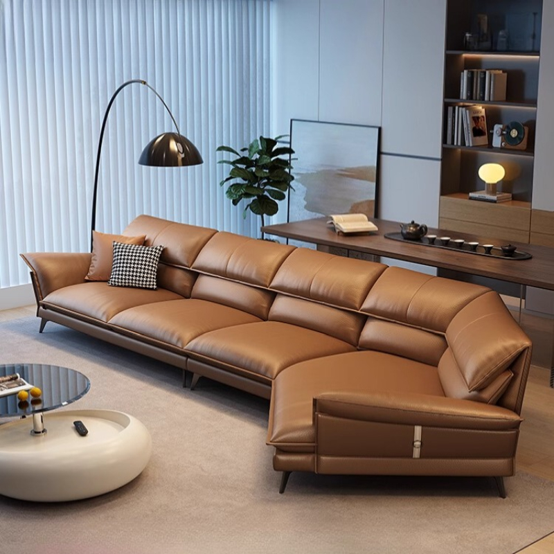 Home Cinema Luxury - Echtes Leder Luxus Italienische Sofas Nordic