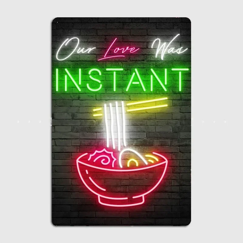 Home Cinema Food - Neon Liebe Nudeln Essen Neon Zeichen