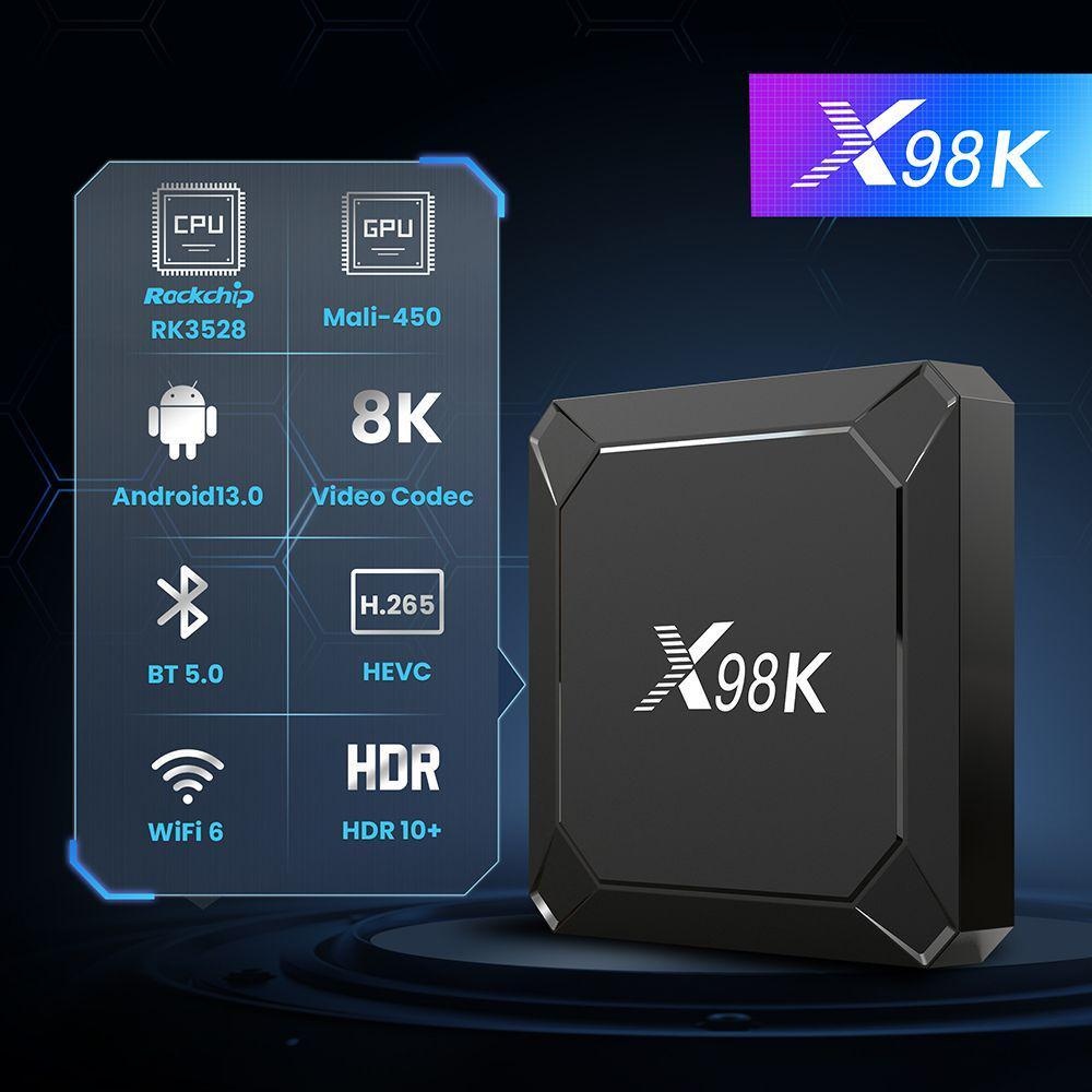 X98K Smart TV Box Android 13.0 – Home Cinema Google Bewertung und Preis