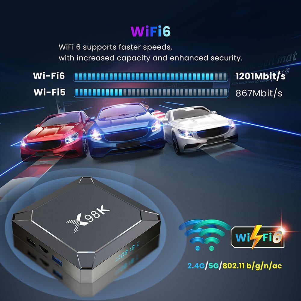 X98K Smart TV Box Android 13.0 – Home Cinema Google Bewertung und Preis