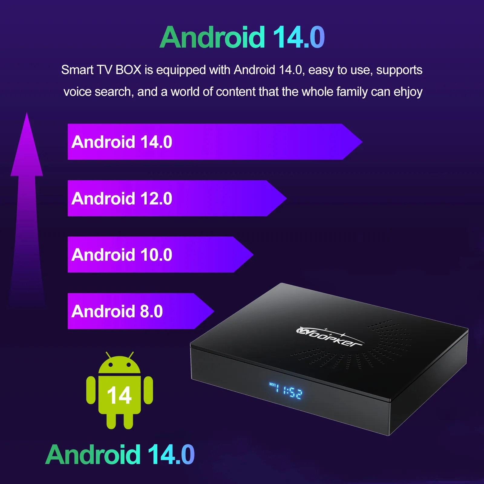 Woopker KW2 Android 14 TV Box  – Home Cinema Google Bewertung und Preis