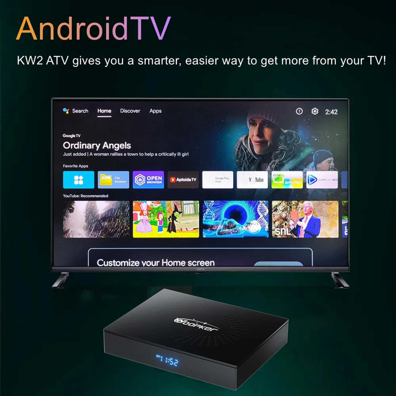 Woopker KW2 Android 14 TV Box  – Home Cinema Google Bewertung und Preis