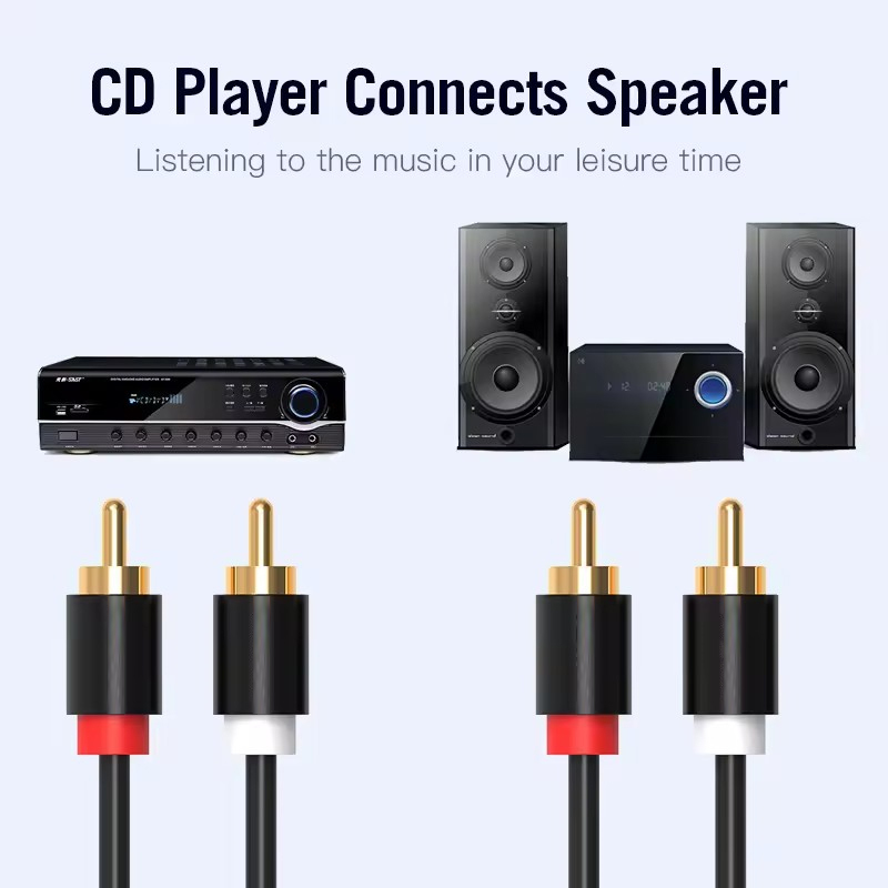 HIFI Stereo RCA Kabel 2RCA zu  – Home Cinema Player Bewertung und Preis