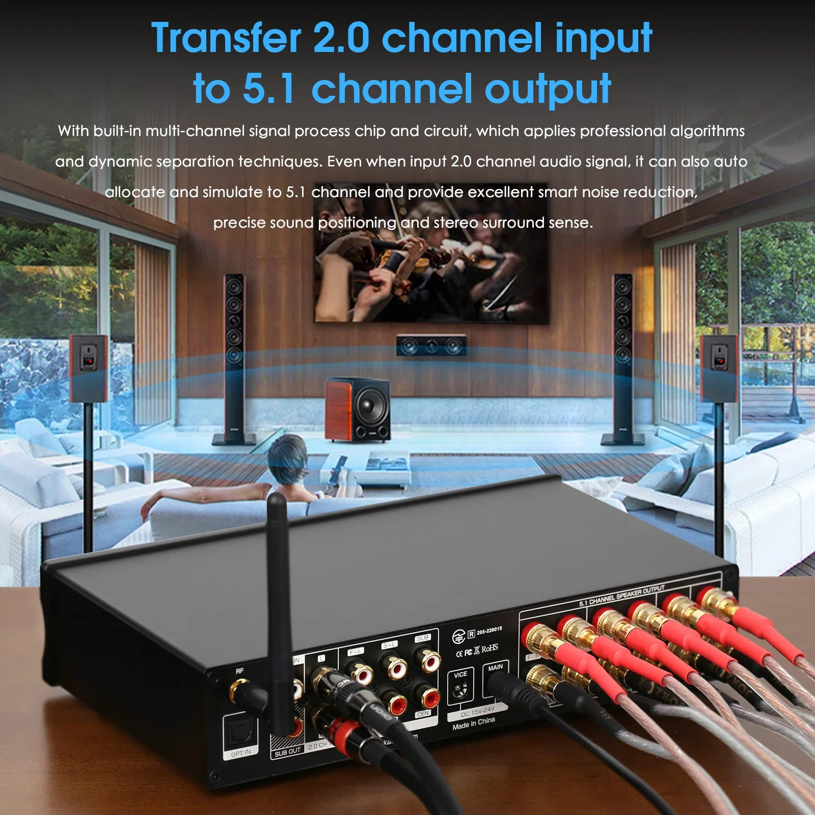 Douk Audio 5.1-Kanal-Digitalve – Home Cinema Bluetooth 5.1 Bewertung und Preis