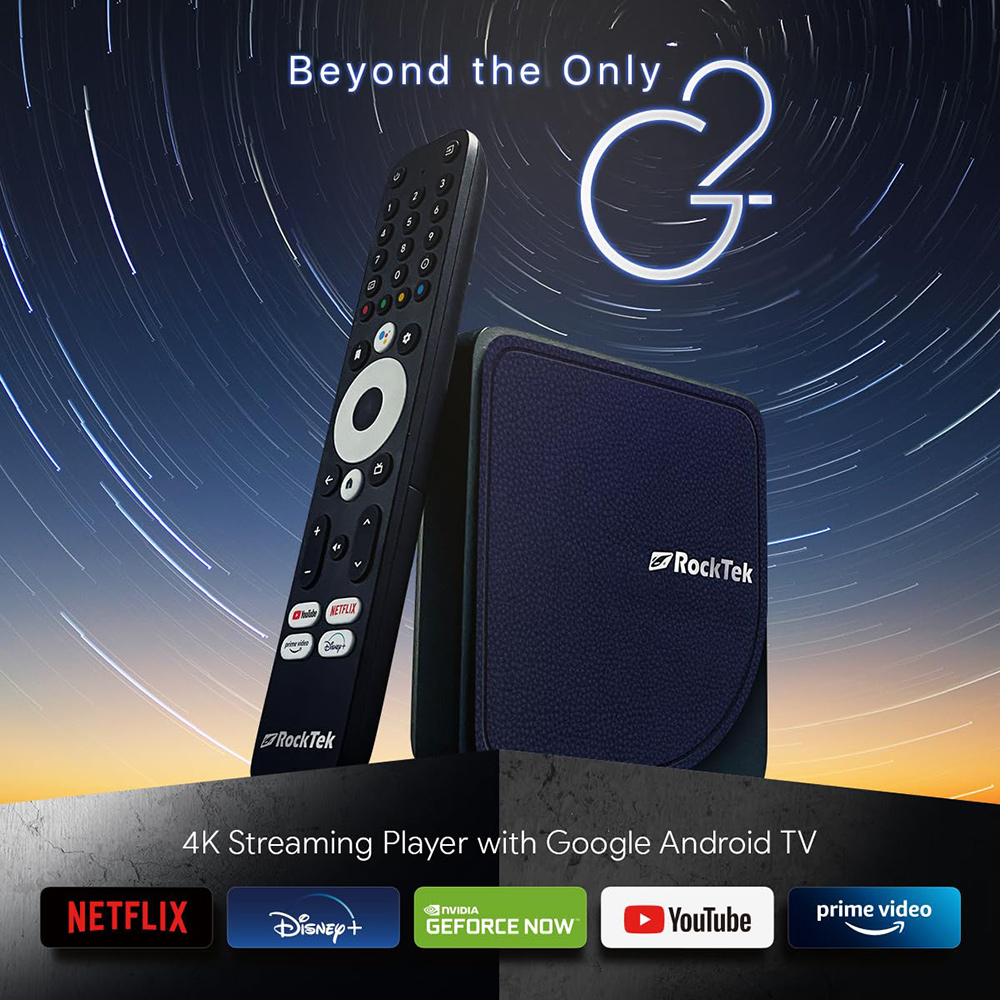 RockTek G2 4K AndroidTV 14-Str – Home Cinema Google Bewertung und Preis