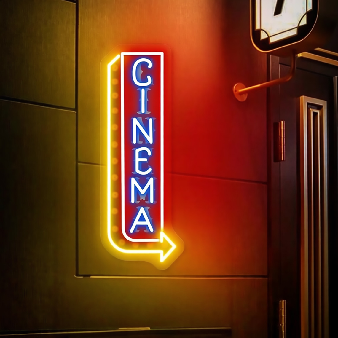 Kino-Neonschild, Kino-Popcorn- – Home Cinema Food Bewertung und Preis