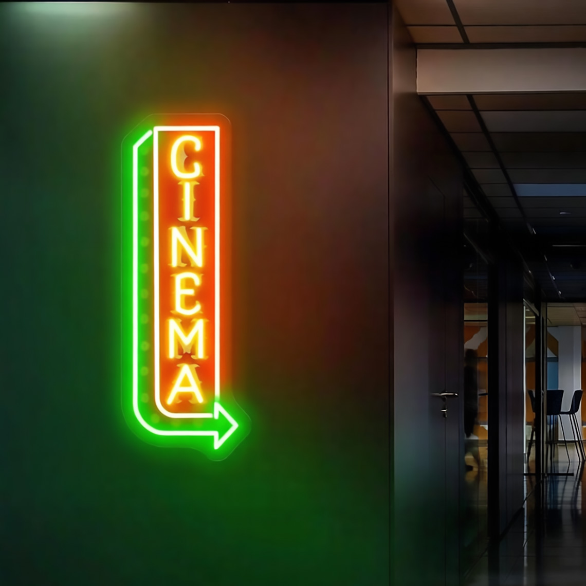 Kino-Neonschild, Kino-Popcorn- – Home Cinema Food Bewertung und Preis