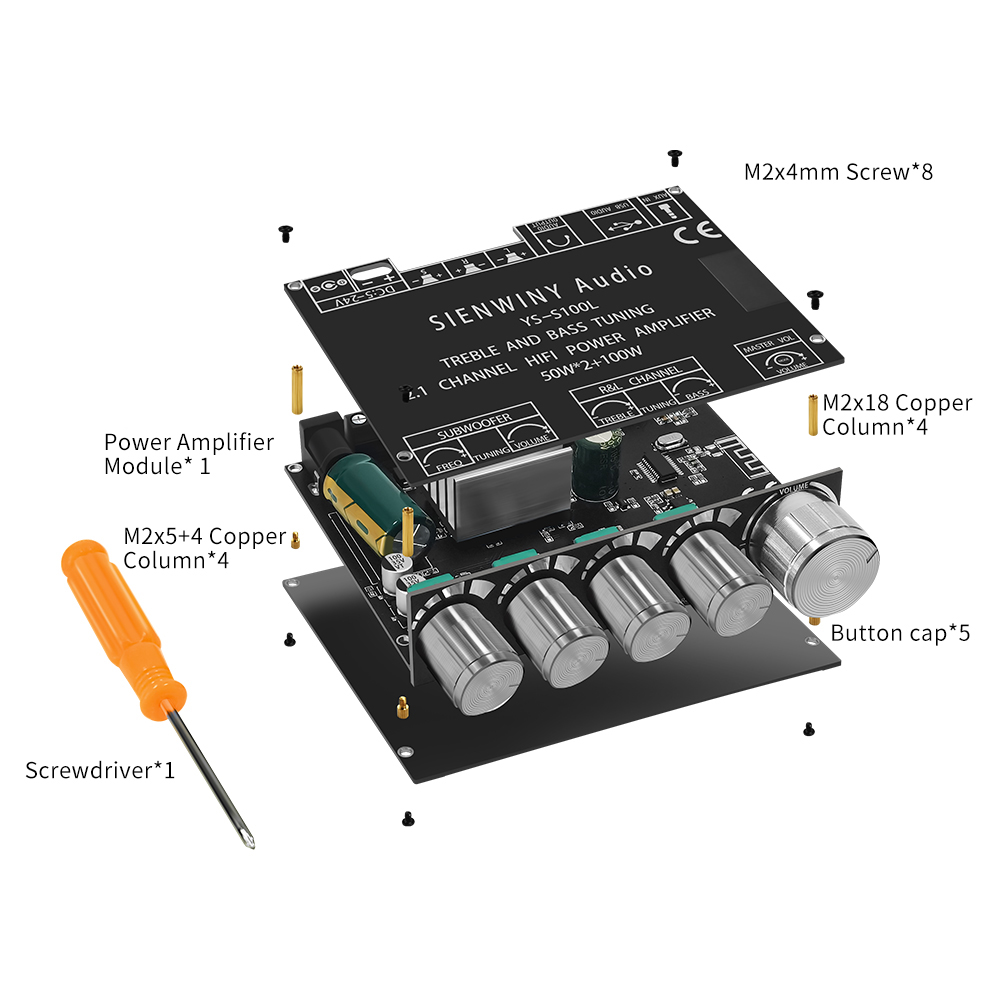 2.1 3-Kanal Power Bass Verstär – Home Cinema Bluetooth 5.1 Bewertung und Preis
