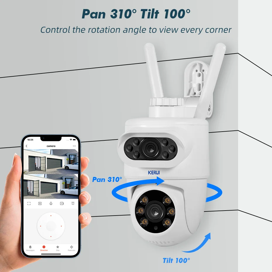 KERUI 5K 10MP Dual-Objektiv PT – Home Cinema Wall Panels Bewertung und Preis
