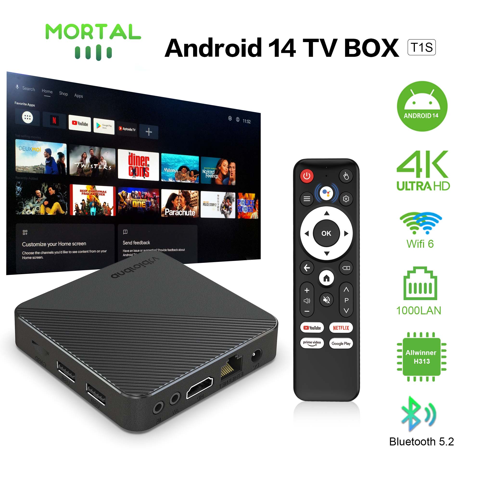Android14 Smart Heimkino-TV-Bo – Home Cinema Player Bewertung und Preis