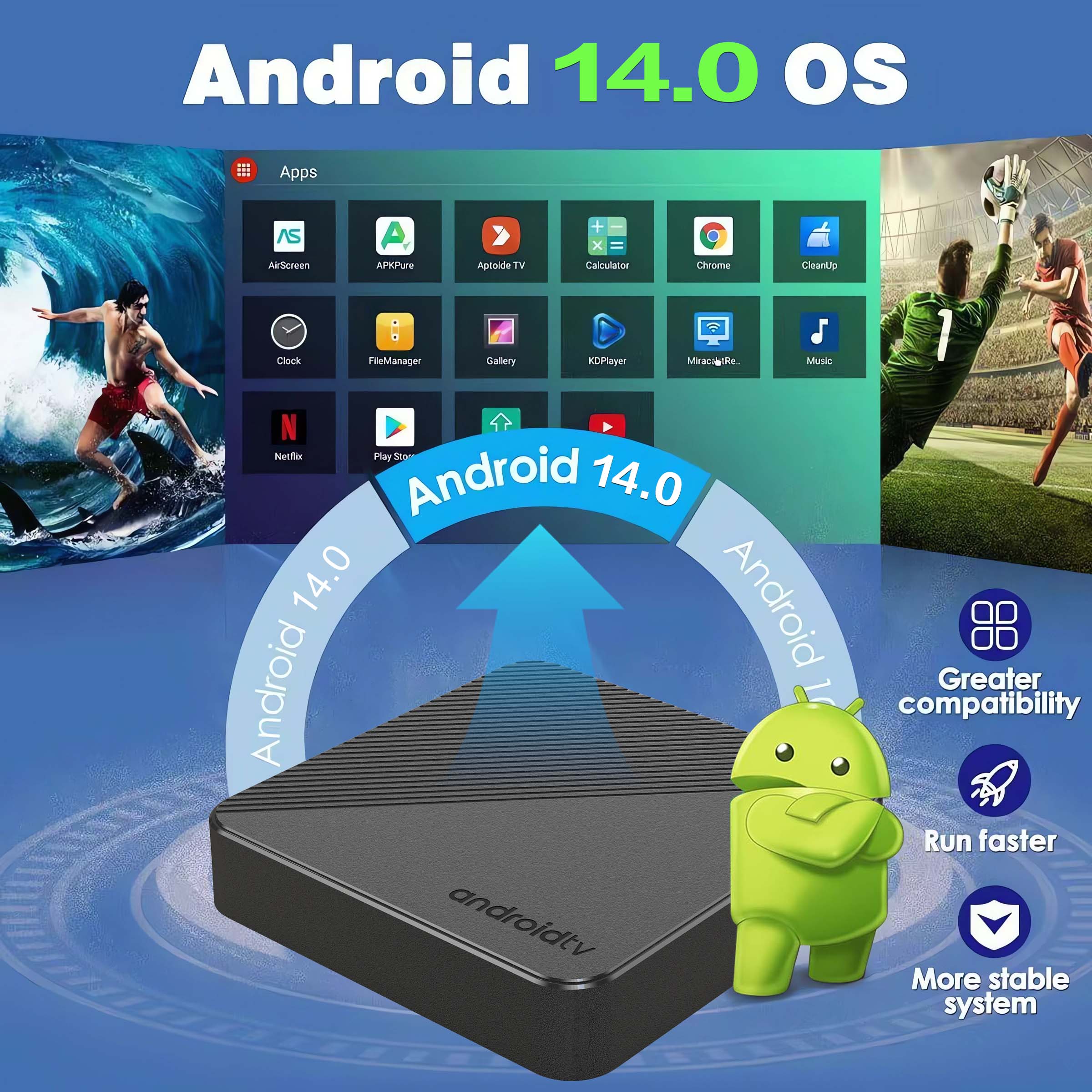 Android14 Smart Heimkino-TV-Bo – Home Cinema Player Bewertung und Preis