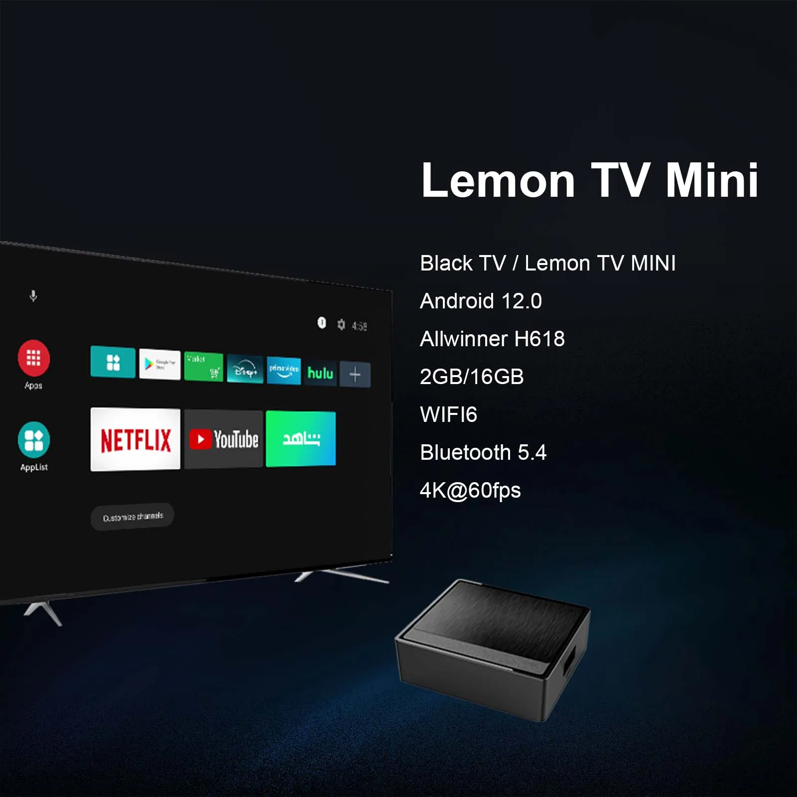 BOXPUT Lemon TV Mini Smart TV  – Home Cinema Google Bewertung und Preis