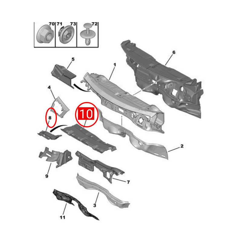 9800176580 9800164480 Für Peug – Noise Isolating Pad Bewertung und Preis